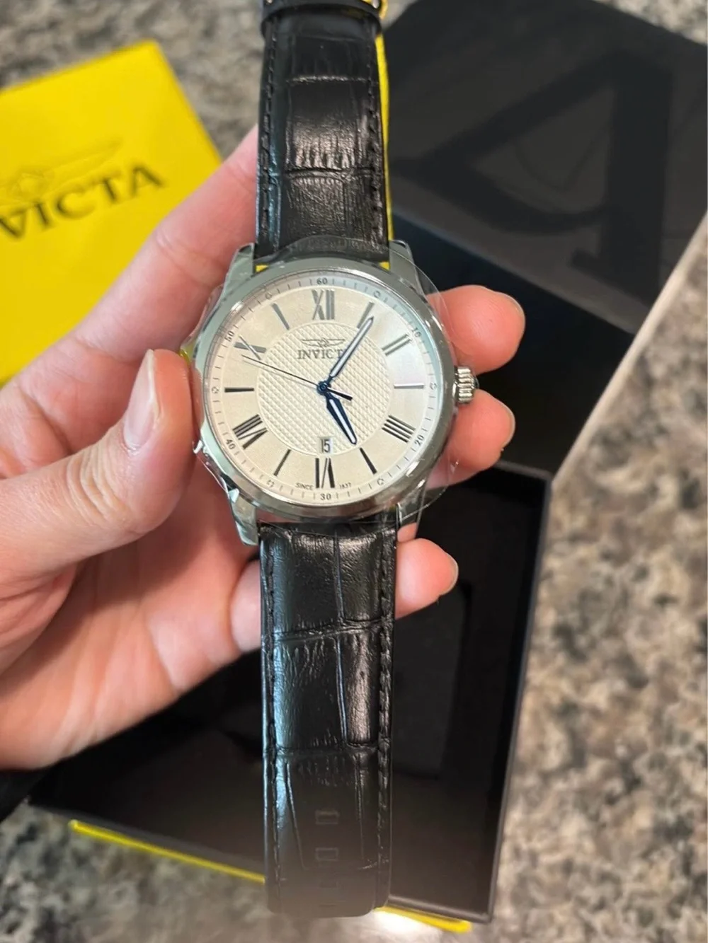 Invicta Celestial Men's Watch - 43mm, Black Leather NWT